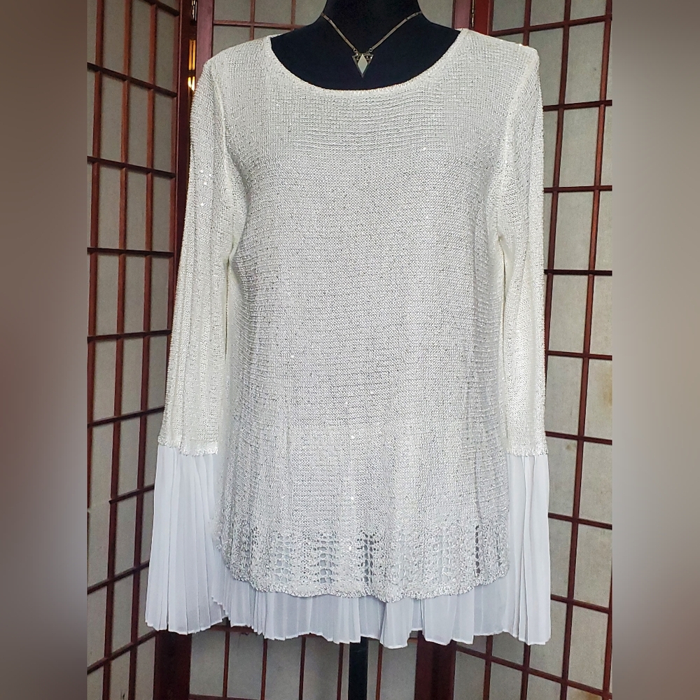 Beautiful knitted sheer sweater